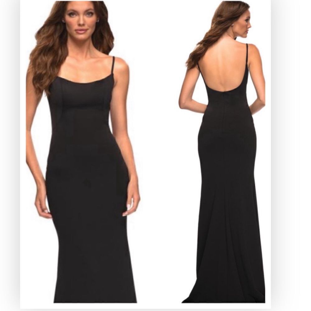 La Femme 30541 - Scoop Style Sheath Gown $298